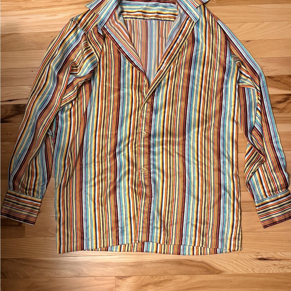 Multicolor Striped Men's Shirt